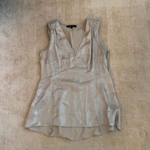 Platinum/gold sleeveless top